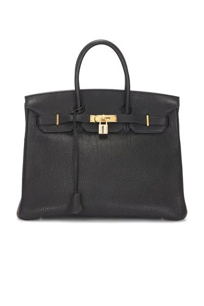 Pre-owned Hermes Togo Birkin 35 Handbag In Black