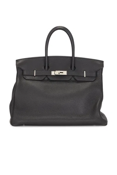 Pre-owned Hermes Togo Birkin 35 Handbag In Black