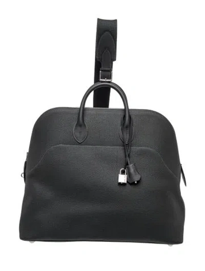 Pre-owned Hermes Togo Bolide A Dos Backpack In Grey