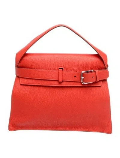 Pre-owned Hermes Togo Etribelt Bag In Red