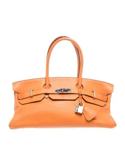 Pre-owned Hermes Togo Jpg Shoulder Birkin 42 In Orange