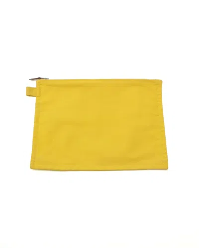Hermes Hermès Toile Bora Bora Pouch In Yellow