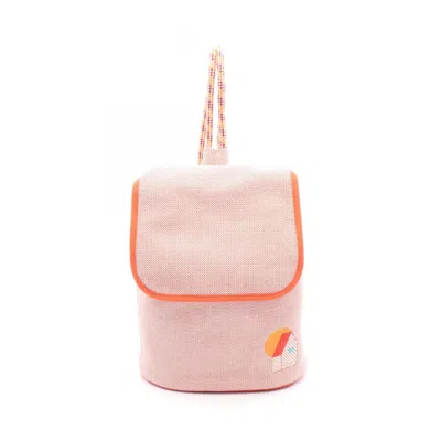 Pre-owned Hermes Toile Chevron Canvas Backpack () In Multi