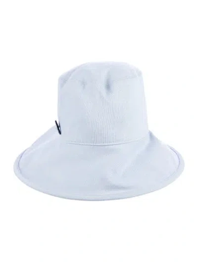 Pre-owned Hermes Toile De Chanvre Gaelle Hat In Blue