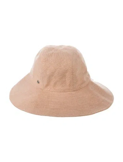 Pre-owned Hermes Toile H Colette Bucket Hat W/tags In Orange