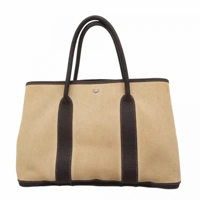 Pre-owned Hermes Toile H Tote Bag () In Brown