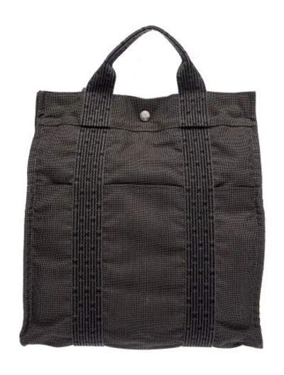 Pre-owned Hermes Toile Herline Backpack In Multi