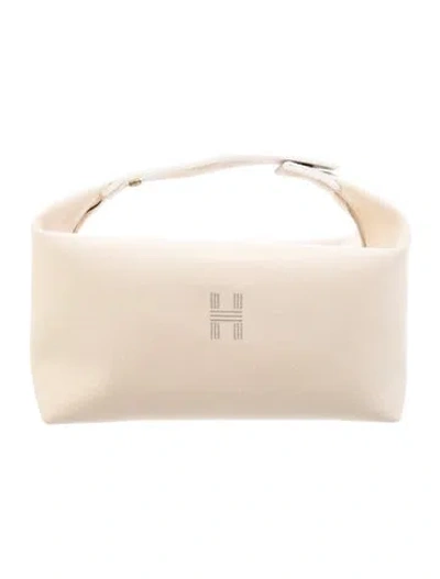 Pre-owned Hermes Toile Large Bride-a-brac Case W/tags In Neutral