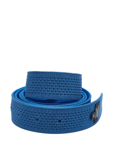 Pre-owned Hermes Tonight Knit Belt Strap In Blue