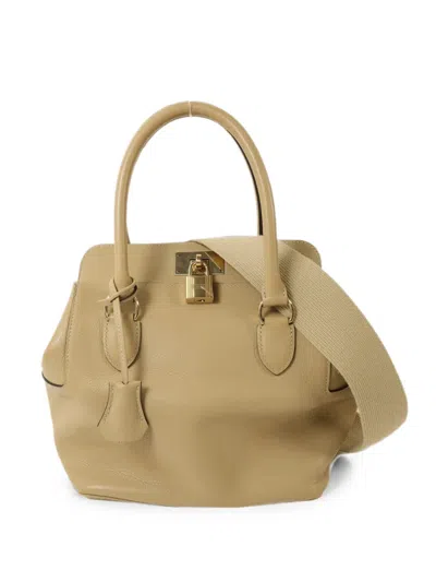 Pre-owned Hermes Toolbox 20 Tote Bag In Neutral