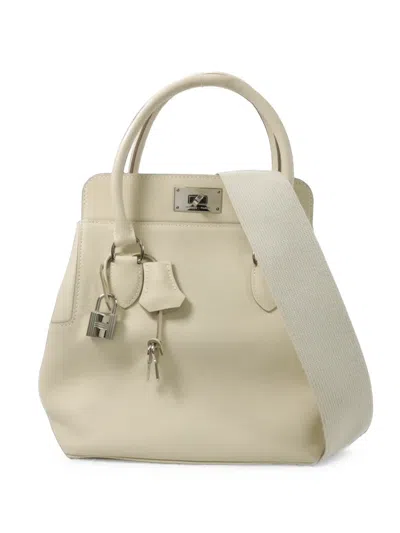 Hermes Toolbox 26 Handbag In Blue