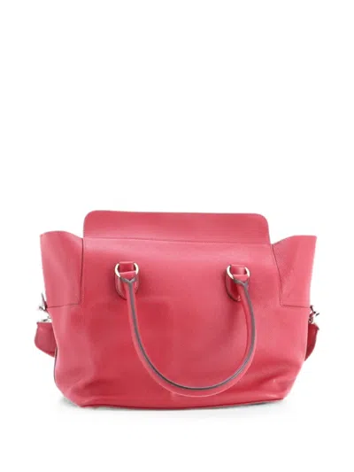 Pre-owned Hermes Toolbox Bag Evercolor 26 Satchel In Red