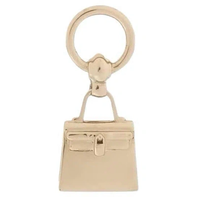 Pre-owned Hermes Hermès Top Kelly Pendant Light Rose Gold Necklace Charm In Red