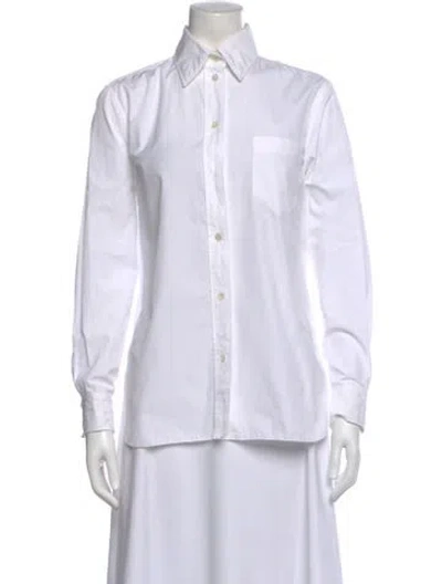 Pre-owned Hermes Top In White