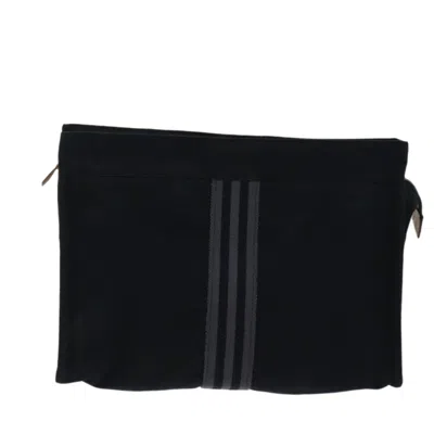 Hermes Hermès Toto Black Canvas Clutch Bag ()