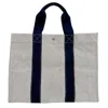 HERMES HERMÈS TOTO WHITE COTTON TOTE BAG (PRE-OWNED)