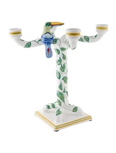 Pre-owned Hermes Toucan Candelabra In Multi