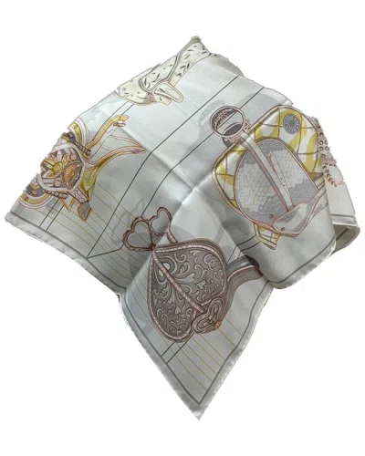 Pre-owned Hermes Hermès Tous En Selle Scarf 90 (authentic Pre-loved)