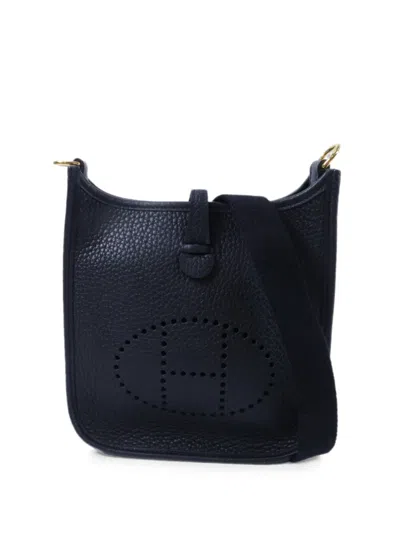 Pre-owned Hermes Tpm Evelyne Shoulder Bag In Black