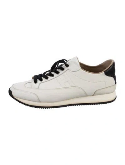 Pre-owned Hermes Trail Athletic Sneakers In Neutral