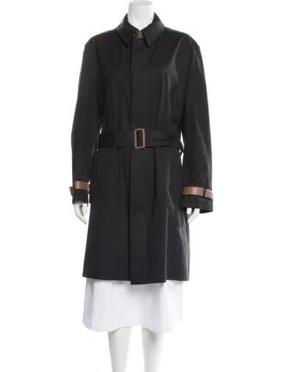 Pre-owned Hermes Trench Coat In Black