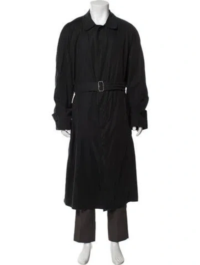 Pre-owned Hermes Trench Coat In Black