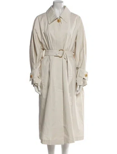 Pre-owned Hermes Trench Coat In Neutral