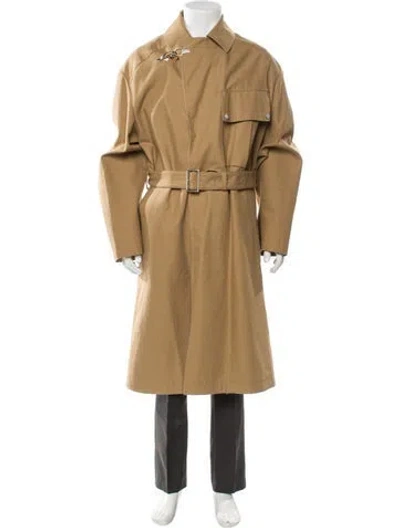 Pre-owned Hermes Trench Coat In Neutral