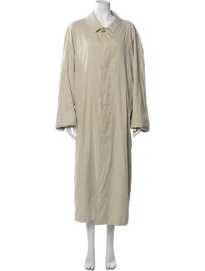 Pre-owned Hermes Trench Coat In Neutrals