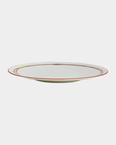 Pre-owned Hermes Tressages Equestres Dinner Plate