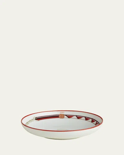 Hermes Tressages Equestres Hollow Plate In Noclr