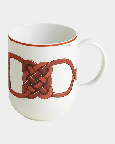 Pre-owned Hermes Tressages Equestres No. 1 Mug, 10 Oz.