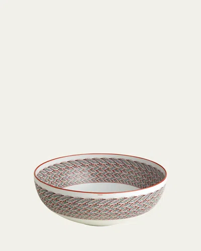 Hermes Tressages Equestres Serving Bowl In Noclr