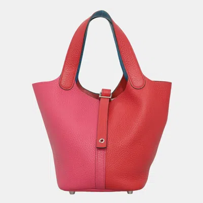 Pre-owned Hermes Tri-color Picotin 18 Bag