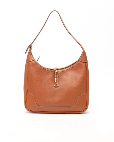 Pre-owned Hermes Hermès Trim 31 Togo Bag In Brown