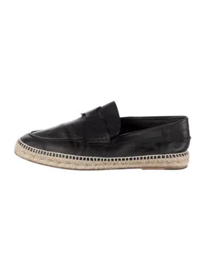 Pre-owned Hermes Trip H Logo Espadrilles In Black