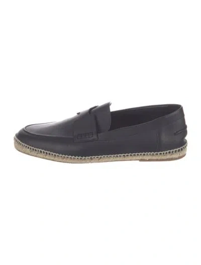 Pre-owned Hermes Trip H Logo Espadrilles In Black