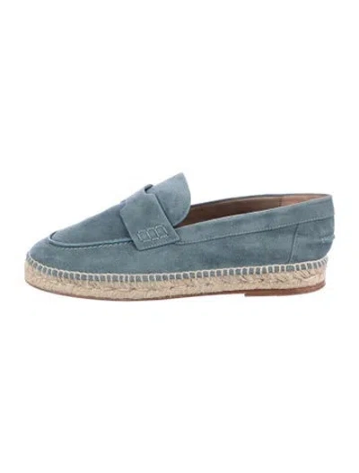Pre-owned Hermes Trip H Logo Espadrilles In Blue