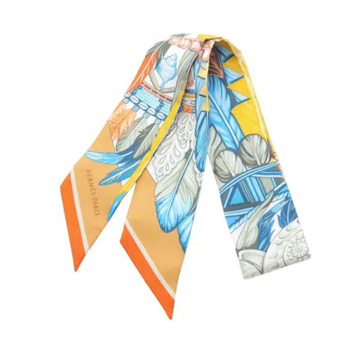 Pre-owned Hermes Twilly -color Silk Scarf () In Multi