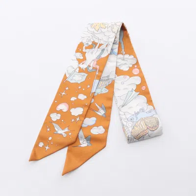 Pre-owned Hermes Twilly Silk Scarf () In Multi