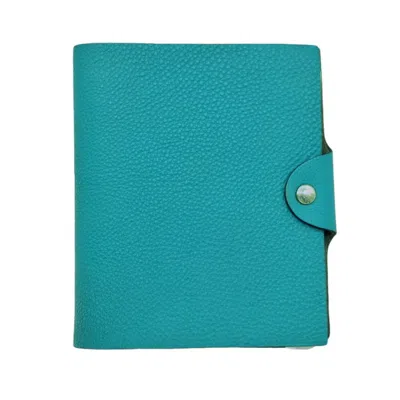 Hermes Hermès Ulysse Blue Leather Wallet  ()