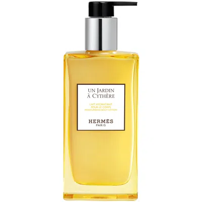 Hermes Un Jardin À Cythère Moisturizing Body Lotion Bottle 200ml In White