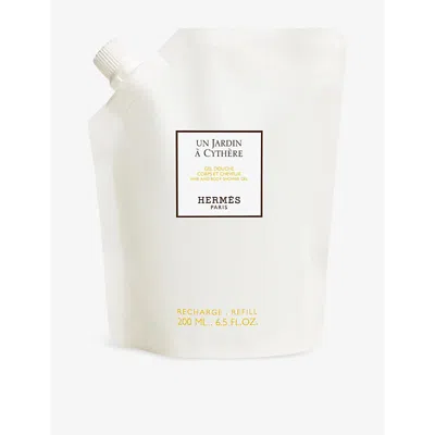 Hermes Un Jardin À Cythère Shower Gel Refill In White