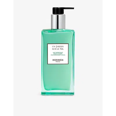 Hermes Un Jardin Sur Le Nil Body Lotion In White