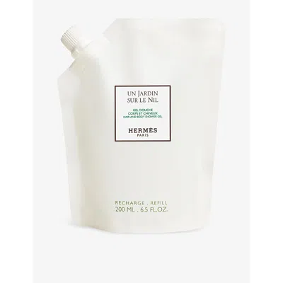 Hermes Un Jardin Sur Le Nil Shower Gel Refill In White