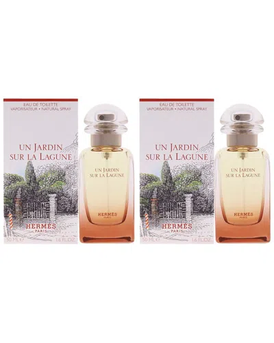 Hermes Hermès Unisex 1.6oz Un Jardin Sur La Lagune - Pack Of 2 In Multi