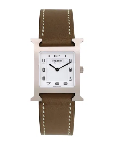 Pre-owned Hermes Hermès Unisex H Watch (authentic Pre-loved)