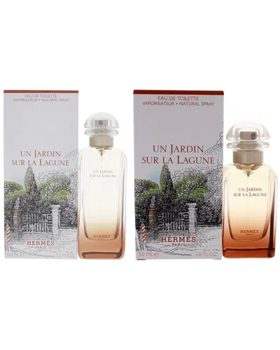 Hermes Hermès Unisex Un Jardin Sur La Lagune 2pc Set In Transparent