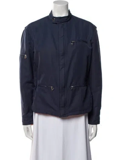 Pre-owned Hermes Utility Jacket In Blue