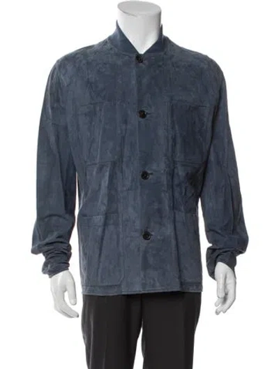 Pre-owned Hermes Utility Jacket In Blue